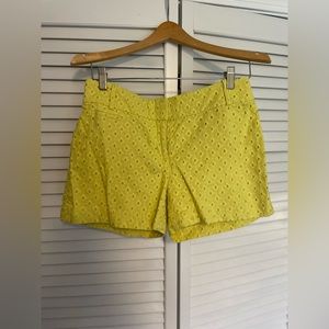 Yellow 100% cotton shorts